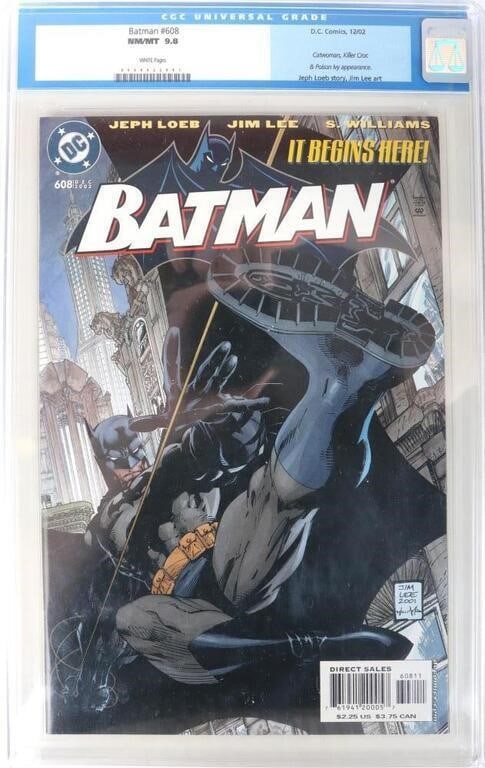 BATMAN JEPH LOEB JIM LEE #608 CGC 9.8 NM ALT COVER (1 of 3)
