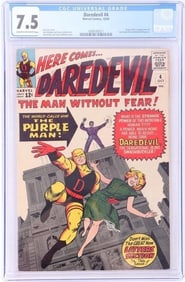 DAREDEVIL 4 CGC 7.5 FIRST APPEARANCE PURPLE MAN