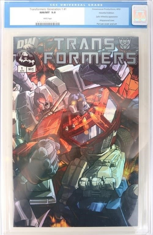 DW TRANSFORMERS GEN 1 #1 CGC 9.8 - FOIL COVER (1 of 3)