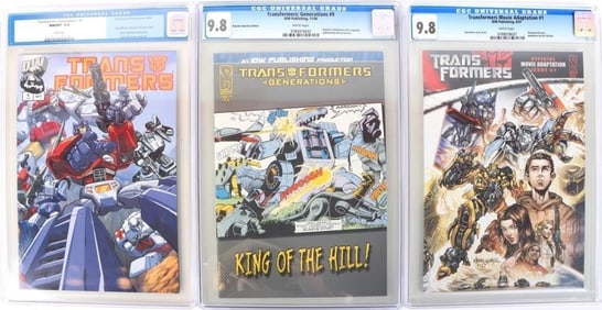 TRANSFORMERS COMICS ASSORTED LOT ALL CGC 9.8