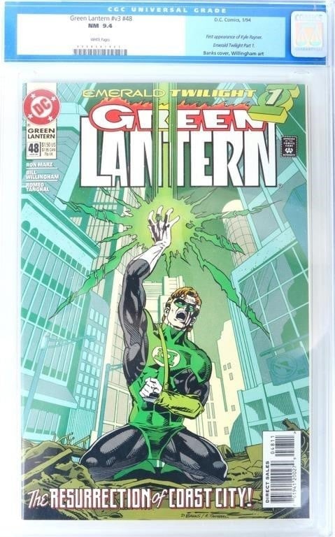 GREEN LANTERN V2 #48 CGC 9.6 NM 1ST KYLE RAYNER (1 of 3)