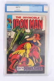IRON MAN #2 CGC 7.0 - 1ST DEMOLISHER & JANICE CORD