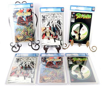 SPAWN #10 (2), 11 (2), & 12 (2) CGC OLD LABEL
