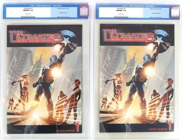 THE ULTIMATES #1 WRAPAROUND COVER - 9.8 - COMICS