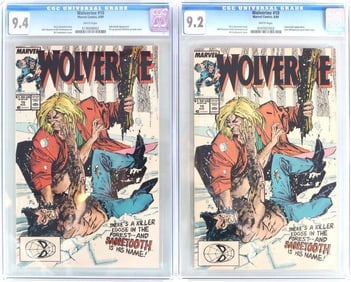 WOLVERINE #10 SABERTOOTH APP. GRADED COMIC BOOKS