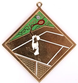 VINTAGE CARTIER 14K YELLOW GOLD TENNIS PENDANT