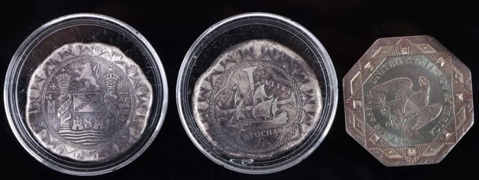 DANIEL CARR FINE SILVER COB RESTRIKE TOKENS - (3)