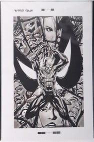 HOUSE OF M #5 PRODUCTION ART VIRGIN COVER