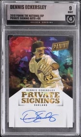 DENNIS ECKERSLEY 2018 VIP PRIVATE SIGNING CARD 9