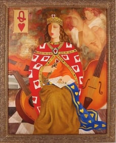 ARBE BARBERYAN 'QUEEN OF HEARTS' ENHANCED GICLEE