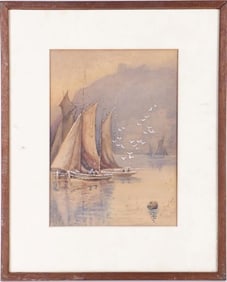 JOHN W. POOLE ORIGINAL WATERCOLOR PAINTING