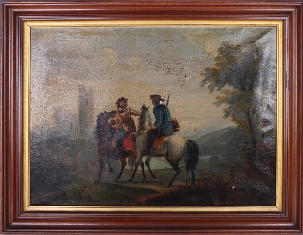 19TH CENTURY UNSIGNED ORIGINAL OIL PAINTING (1 of 4)