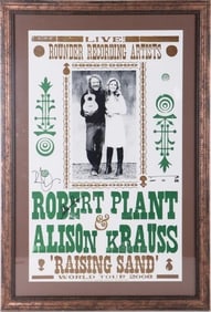 PLANT, KRAUSS & BURNETT AUTOGRAPHED PRINT