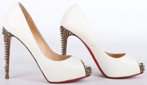 CHRISTIAN LOUBOUTIN VERY PRIVE SPIKE PUMPS