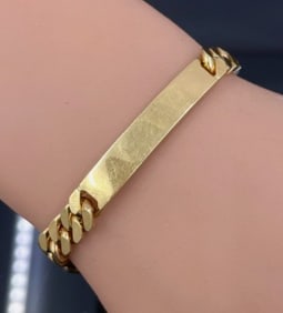 GEORGES L'ENFANT CARTIER 18K CURB LINK BRACELET VINTAGE
