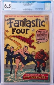 FANTASTIC FOUR # 4 1962 CGC 6.5