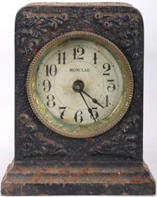 ANTIQUE WESTCLOX 'IRONCLAD' ALARM MANTEL CLOCK
