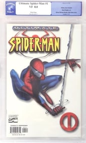 ULTIMATE SPIDER-MAN # 1 CGC 8.0 OLD LABEL WHITE VR