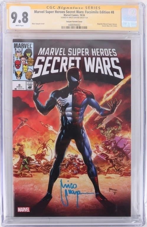 SIGNED MARVEL SECRET WARS: #8 FACSIMILE CGC 9.8 (1 of 4)