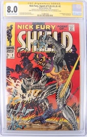 NICK FURY # 2 SIGNED BY JIM STERANKO CGC 8.0