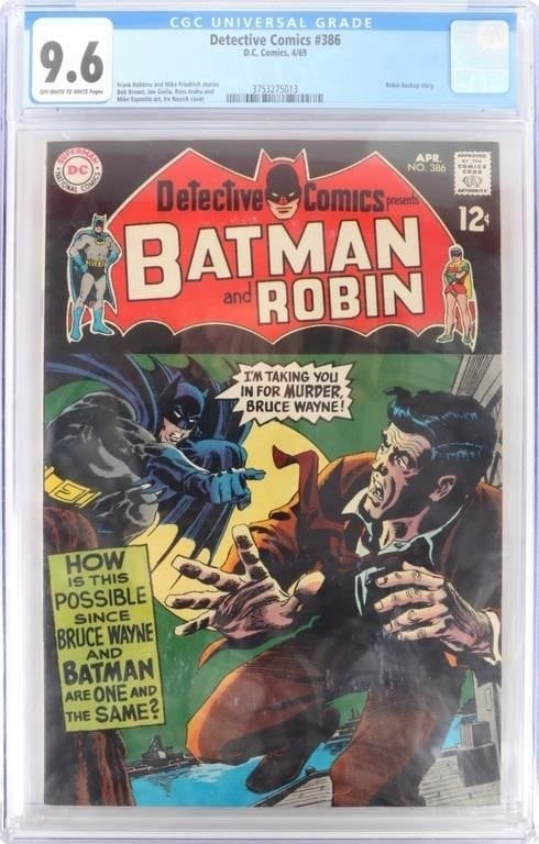 DETECTIVE COMICS #386 CGC 9.6 BATMAN & ROBIN (1 of 4)