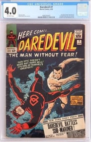 DAREDEVIL #7 - 1ST RED COSTUME - CGC 4.0