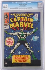 CAPTAIN MARVEL #1 CGC 6.0 3RD APPEARANCE C.M