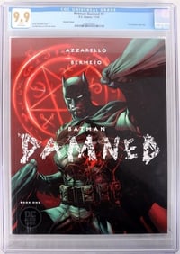 BATMAN: DAMNED #1 VARIANT COVER CGC 9.9 MINT