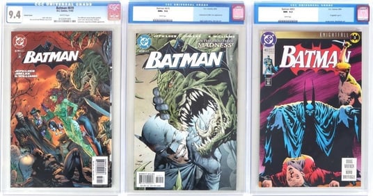 BATMAN CGC GRADED LATE ISSUES TRIO LOT