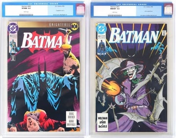 BATMAN CGC GRADED LATE ISSUE COMICS DUO LOT