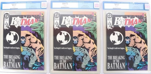 BATMAN #497 CGC 9.8 & 9.4 DC COMICS (3)