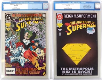 ADVENTURES OF SUPERMAN #501 & 504 CGC GRADED