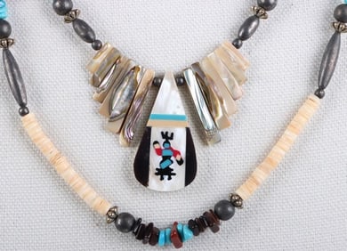 SOUTHWEST STYLE SILVER-PLATED LADIES NECKLACE