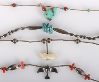 STERLING SILVER SOUTHWEST-STYLE LADIES NECKLACES