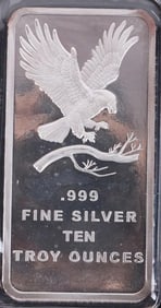 FINE SILVER 10 TROY OUNCE PROOF EAGLE BULLION