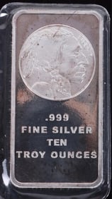 FINE SILVER 10 OZT PF LIBERTY INDIAN HEAD BULLION