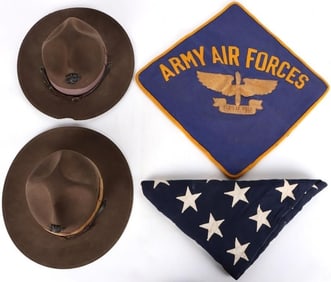 MILITARY PARAPHERNALIA DRILL SERGEANT HATS PILLOW