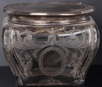 BEAUTIFUL GORHAM STERLING SILVER POWDER JAR