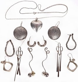 SOLID STERLING SILVER VINTAGE LADIES JEWELRY
