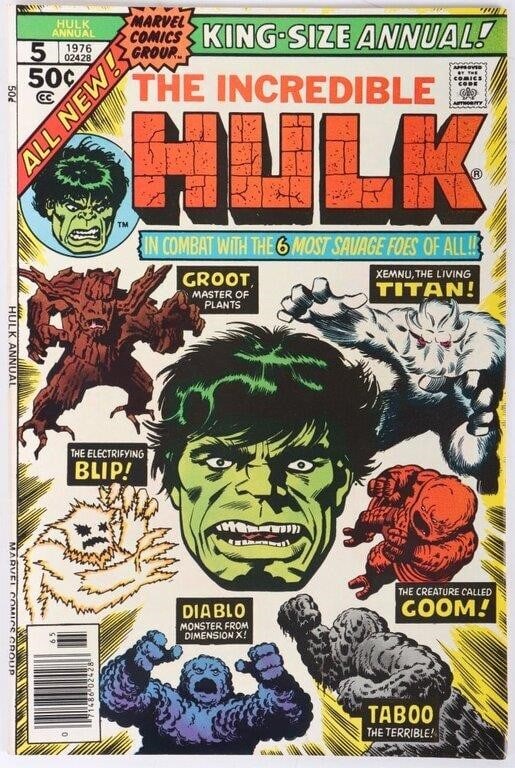 INCREDIBLE HULK ANNUAL #5 MARVEL 1976 (1 of 4)