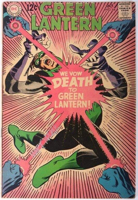 MART NODELL SIGNED GREEN LANTERN #64 COMIC (1 of 8)