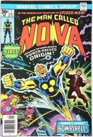 NOVA #1 MARVEL 1976 ORIGIN OF RICHARD RIDER