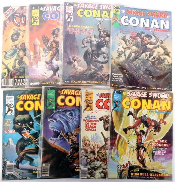 SAVAGE SWORD OF CONAN 1, 2, 4, 8, 9, 16, 30, 34 (1 of 5)