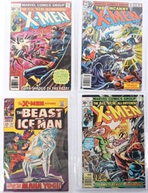 ASSORTED KEY ISSUE UNCANNY X-MEN COMICS - (4)