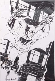 'THE BATMAN' ORIGINAL SIGNED ART BY DASH MARTIN