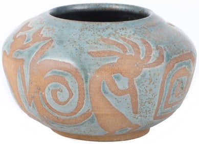 SOUTHWEST RAKU POTTERY VASE
