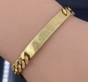 GEORGES L'ENFANT CARTIER 18K CURB LINK BRAC. VNTG