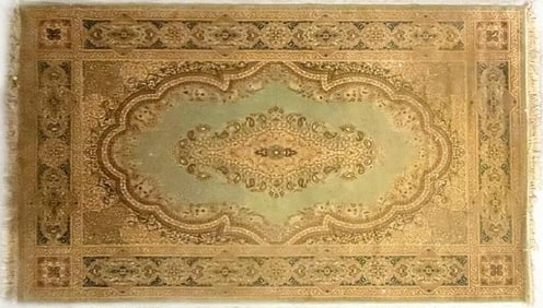 LARGE ORNATE PERSIAN HAND-KNOTTED AREA RUG