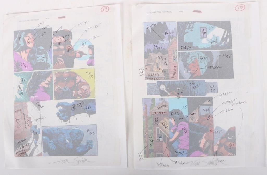 ORIGINAL COLOR GUIDE & INK SPREAD VENOM MADNESS--4 (1 of 5)