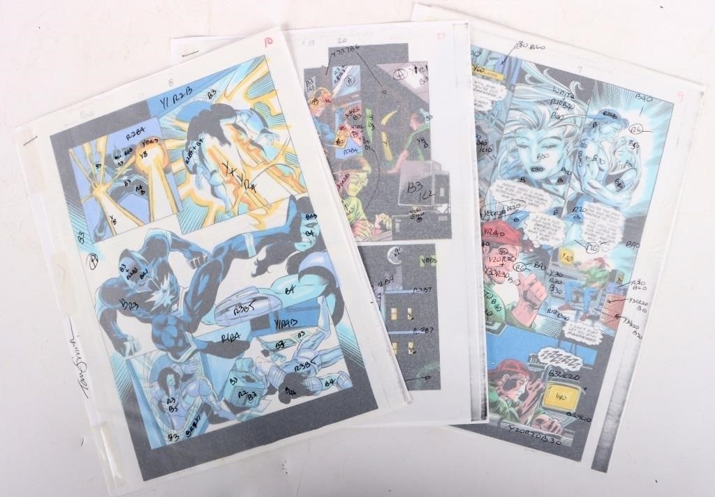 ORIGINAL COLOR GUIDE NOVA VOL 2 # 13, 15, 17 SIGN (1 of 5)